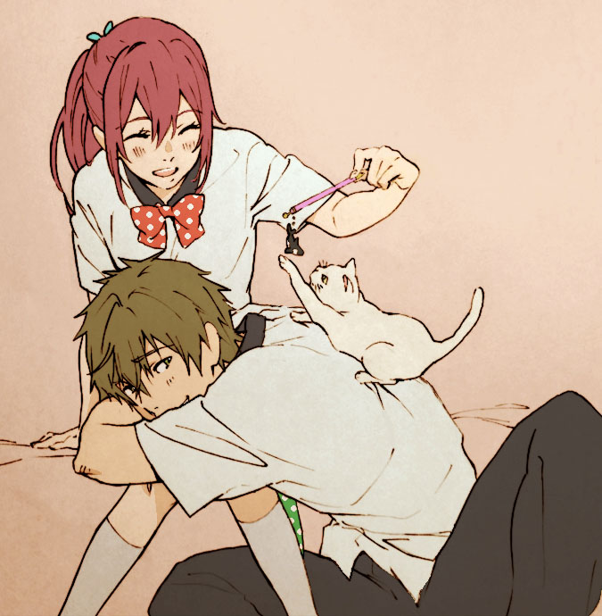 tachibana makoto and matsuoka gou (free!) drawn by itoko_(nicon85)