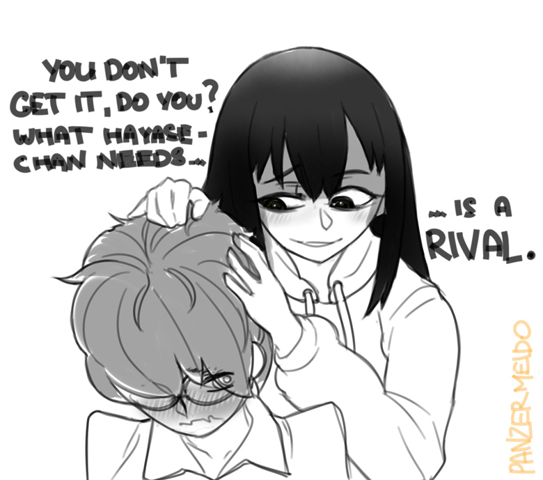 hachiouji naoto and nagatoro misaki (ijiranaide nagatoro-san) drawn by panzermeido