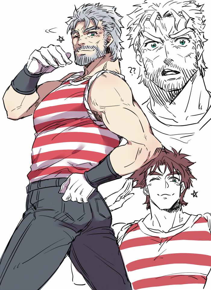 joseph joestar (jojo no kimyou na bouken and 1 more) drawn by manle