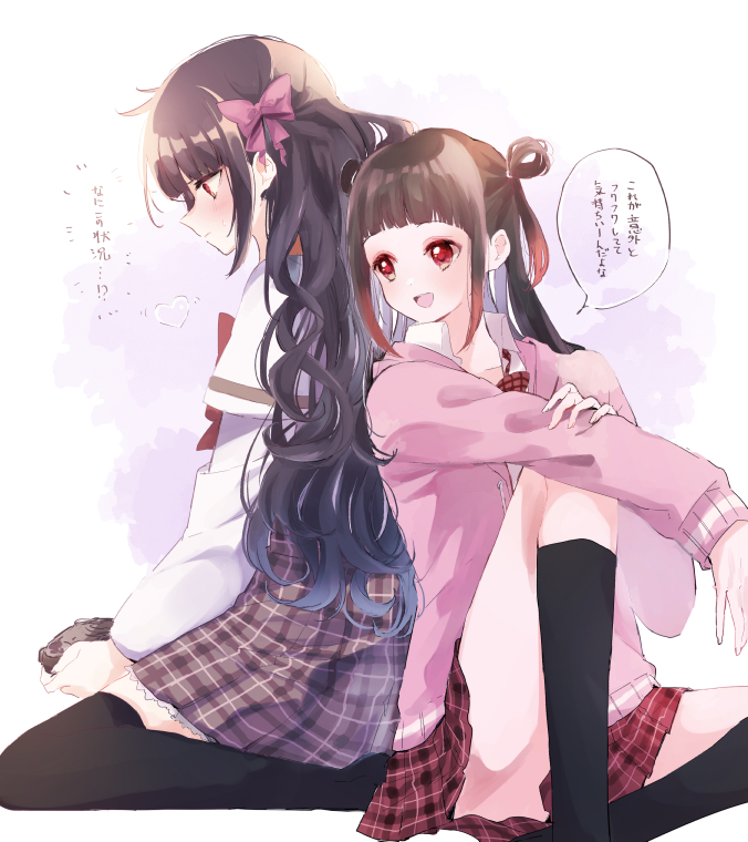ooba juri and chizu ranka (mahou shoujo madoka magica and 1 more) drawn by ranan