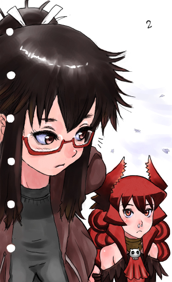 maou beluzel and yonezawa natsumi (yuusha to maou) drawn by wattman