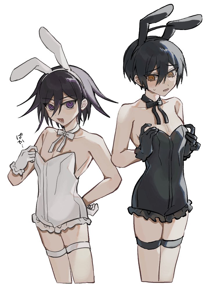 oma kokichi and saihara shuichi (danganronpa and 1 more) drawn by mo_fumo_fu_kitsune