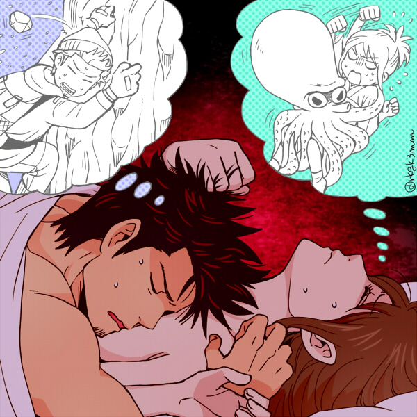 kondou isao and shimura tae (gintama) drawn by 3mm