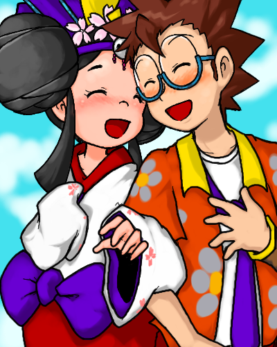 nick and hikari (captain rainbow) drawn by nakagawa_rui