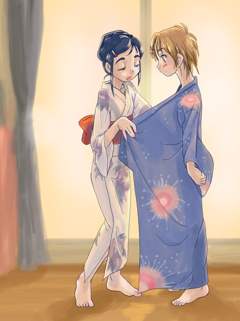misumi nagisa and yukishiro honoka (precure and 1 more) drawn by ugai_yuichi