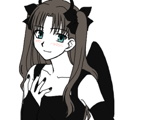 tohsaka rin (fate and 1 more) drawn by boribeya
