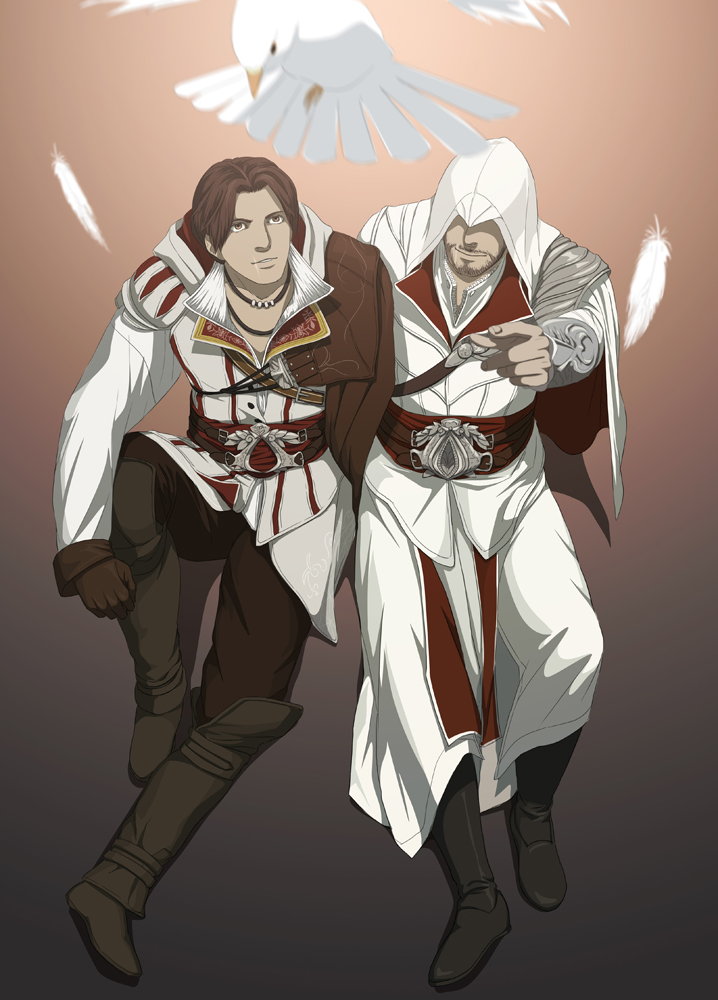 ezio auditore da firenze (assassin's creed and 2 more) drawn by gb_(doubleleaf)