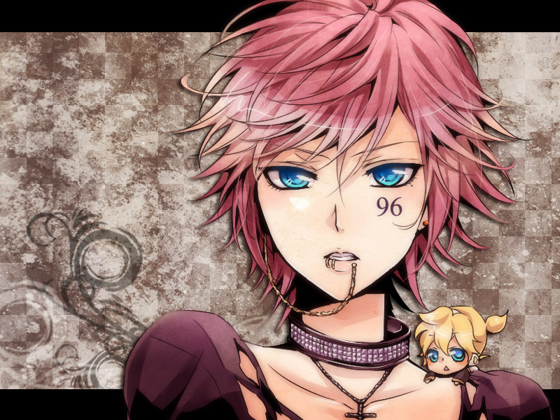 kagamine len and 96neko (vocaloid and 1 more) drawn by satou_iruno