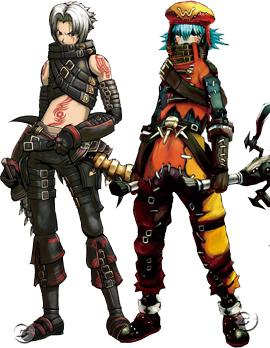 haseo and azure kite (.hack// and 2 more)