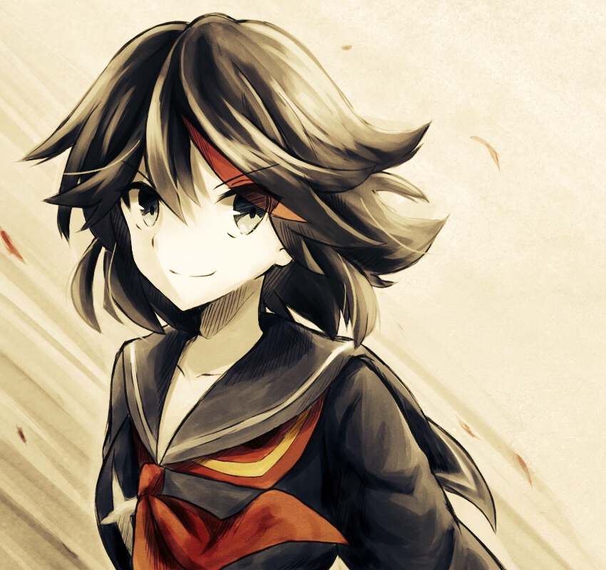 matoi ryuuko and senketsu (kill la kill) drawn by nonono_(nononotea)