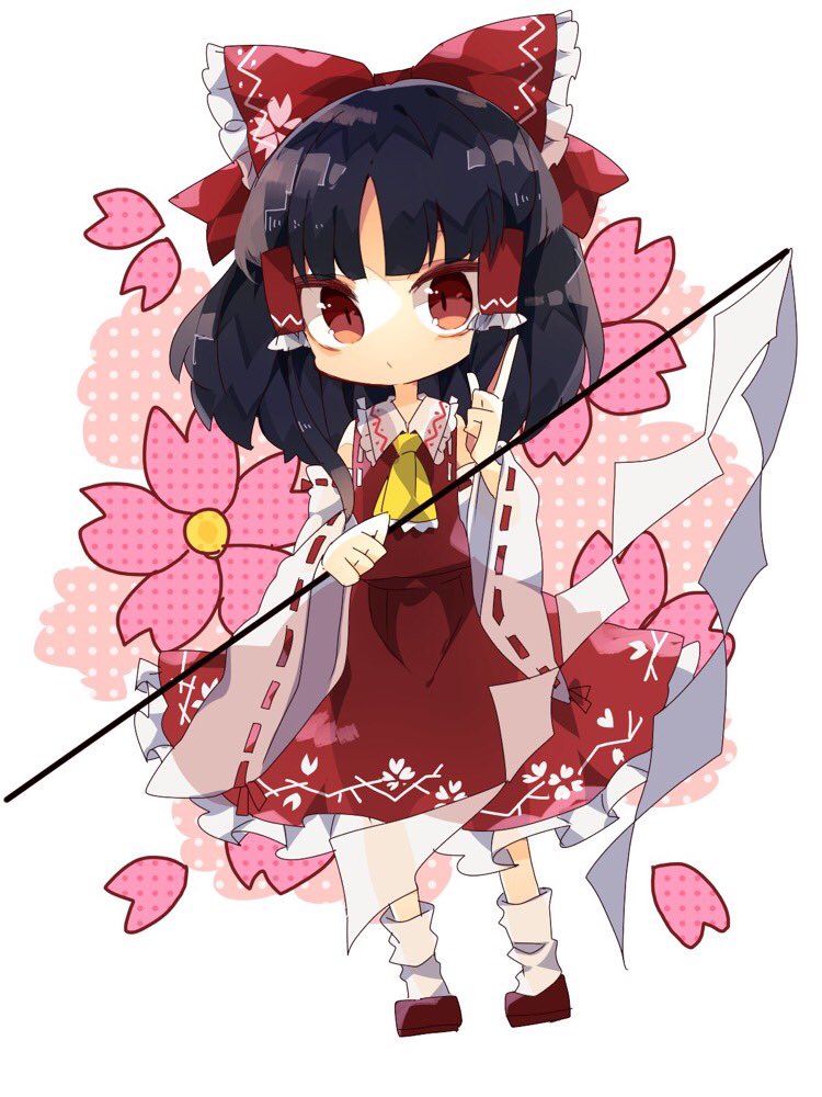 hakurei reimu (touhou and 1 more) drawn by nikorashi-ka