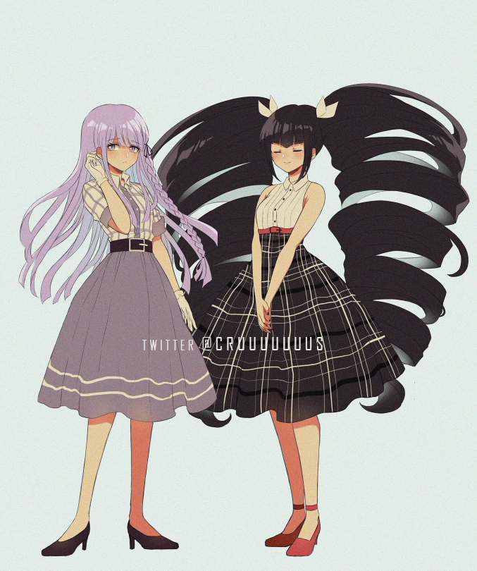 kirigiri kyoko and celestia ludenberg (danganronpa and 1 more) drawn by criis-chan