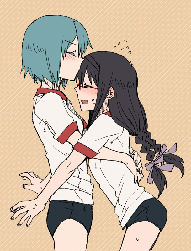 akemi homura and miki sayaka (mahou shoujo madoka magica) drawn by torinone