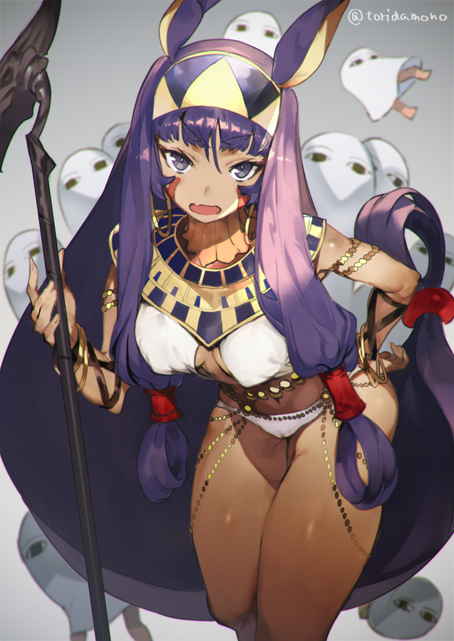 nitocris and medjed (fate and 1 more) drawn by toridamono