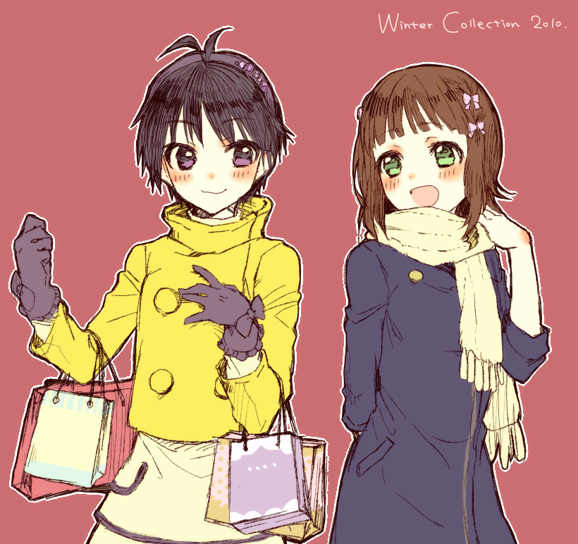 amami haruka and kikuchi makoto (idolmaster) drawn by yuurinmoku