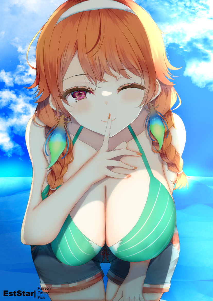 takanashi kiara (hololive and 1 more) drawn by aties20