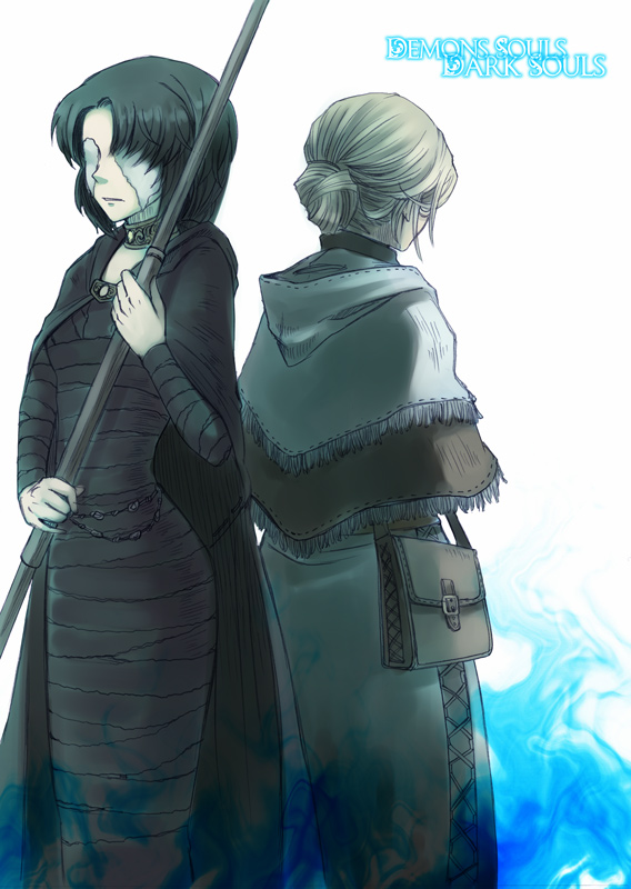 maiden in black and anastacia of astora (dark souls and 2 more) drawn by murai_shinobu