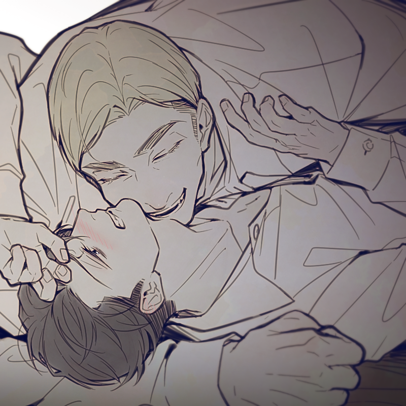 levi and erwin smith (shingeki no kyojin) drawn by g321377377