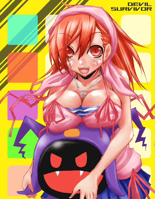 tanigawa yuzu and black frost (devil survivor and 1 more) drawn by beni