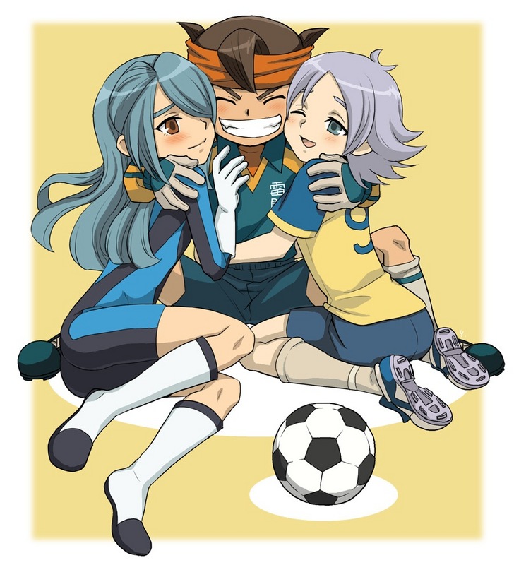 kazemaru ichirouta, endou mamoru, and fubuki shirou (inazuma eleven) drawn by hato_niku