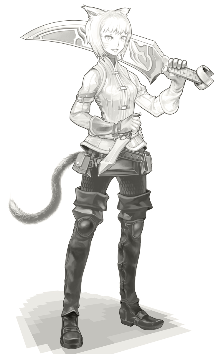 warrior of light (final fantasy and 1 more) drawn by masn_(moxi)
