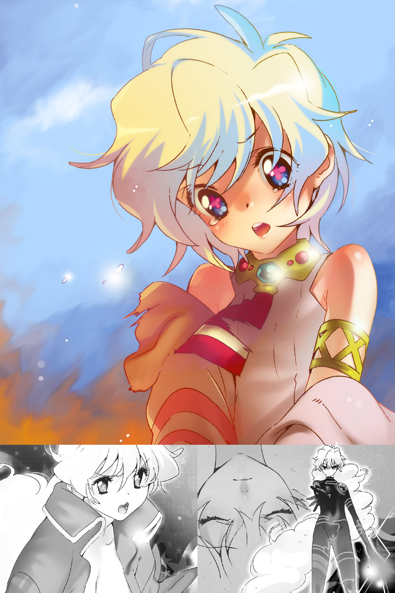 nia teppelin and antispiral nia (tengen toppa gurren lagann) drawn by yukimitsuki