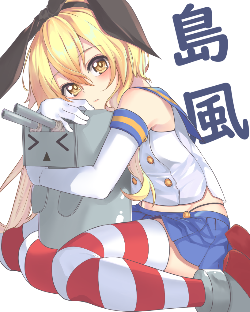 shimakaze and rensouhou-chan (kantai collection) drawn by tiasis