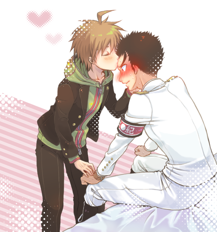 naegi makoto and ishimaru kiyotaka (danganronpa and 1 more) drawn by momosaki_hiromu