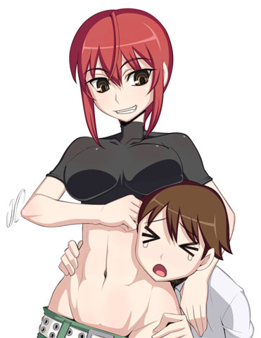 riza wildman and hiyorimi hiro (kaibutsu oujo) drawn by caryo and nanashino
