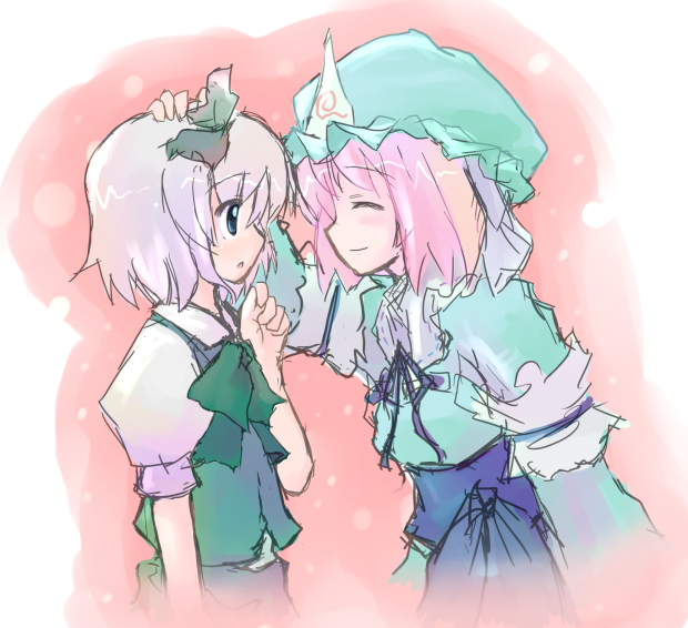 konpaku youmu and saigyouji yuyuko (touhou) drawn by mirino