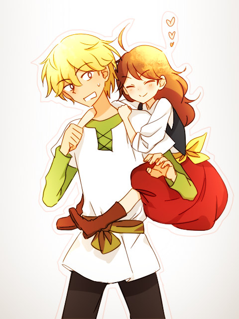maria and yuan (shirohako no mahoutsukai) drawn by poke_nk