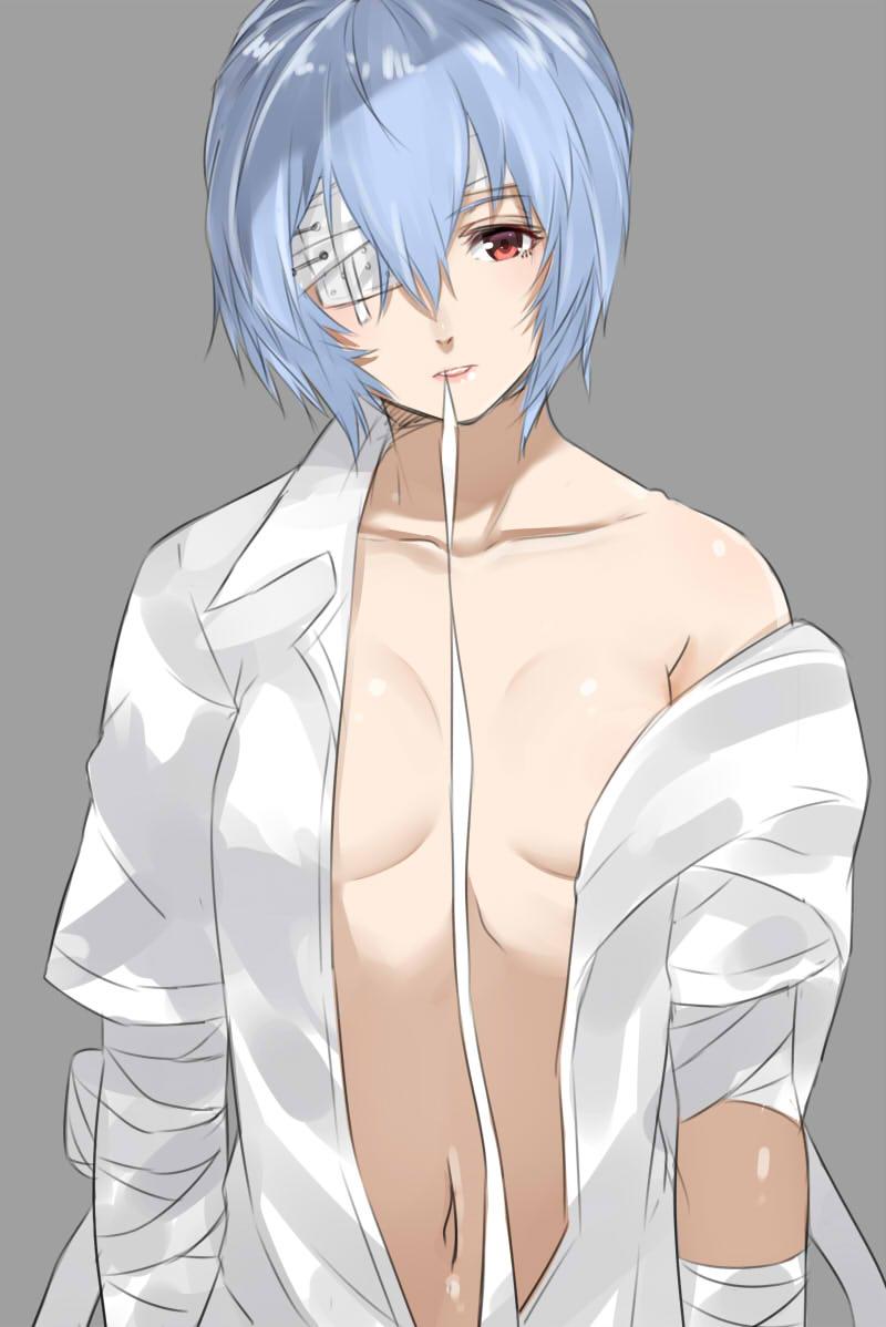 ayanami rei (neon genesis evangelion) drawn by isshiki_(ffmania7)