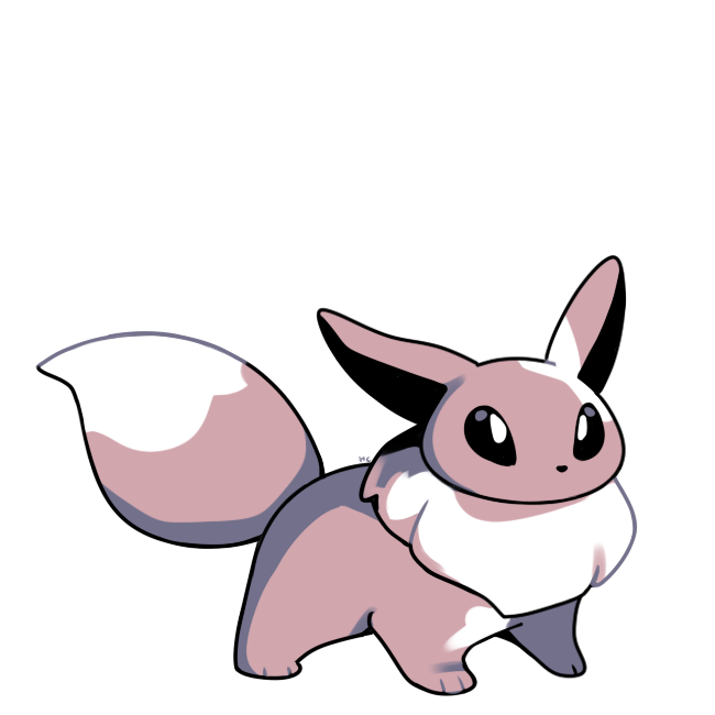 eevee (pokemon and 1 more) drawn by rumwik