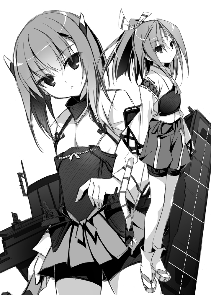 zuihou and taihou (kantai collection) drawn by kobayashi_chisato