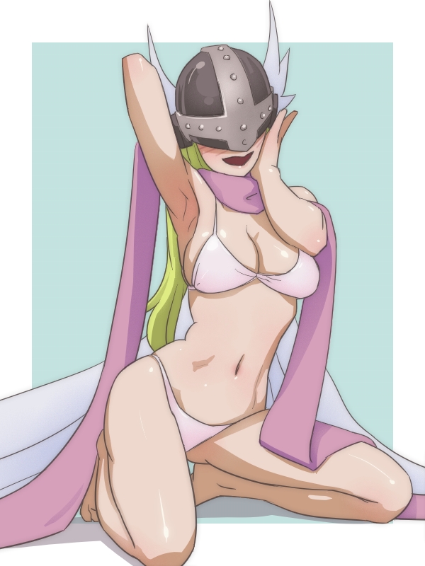 angewomon (digimon and 1 more) drawn by muramura_hito