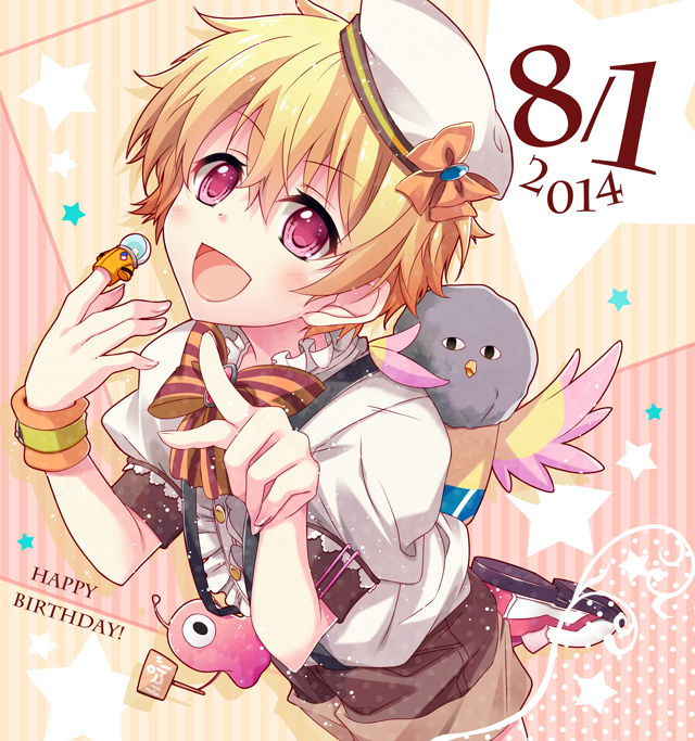 hazuki nagisa and iwatobi-chan (free!) drawn by hirai_yuzuki