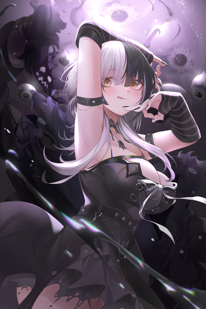 shiori novella and yorick (hololive and 1 more) drawn by mujinbensin
