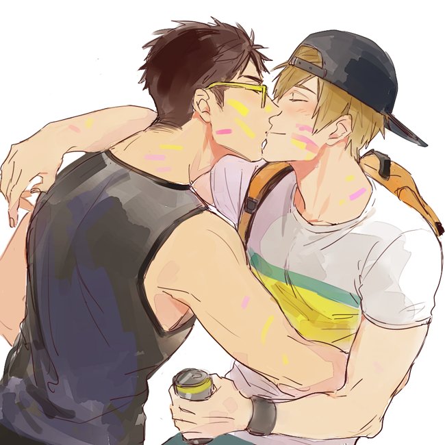 tachibana makoto and yamazaki sousuke (free!) drawn by namekaho