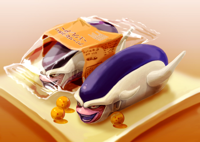 frieza and 3rd form frieza (dragon ball and 1 more) drawn by gabasso