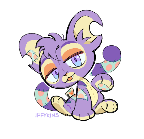 kougra (original and 1 more) drawn by iffykins