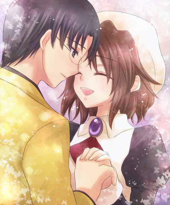 shannon and ushiromiya george (umineko no naku koro ni) drawn by maekawa_suu