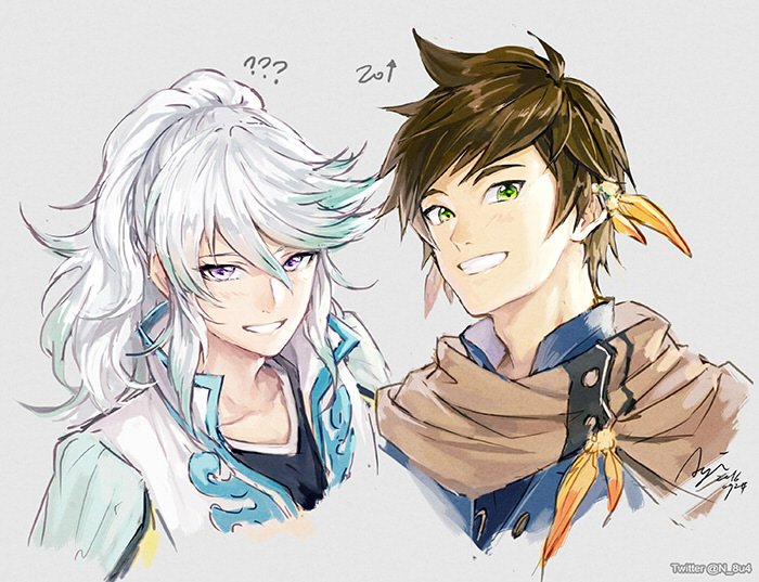 sorey and mikleo (tales of and 1 more) drawn by n_8u4