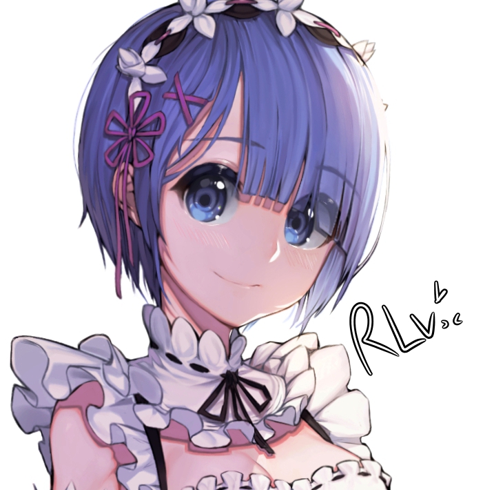 rem (re:zero kara hajimeru isekai seikatsu) drawn by hwayoung