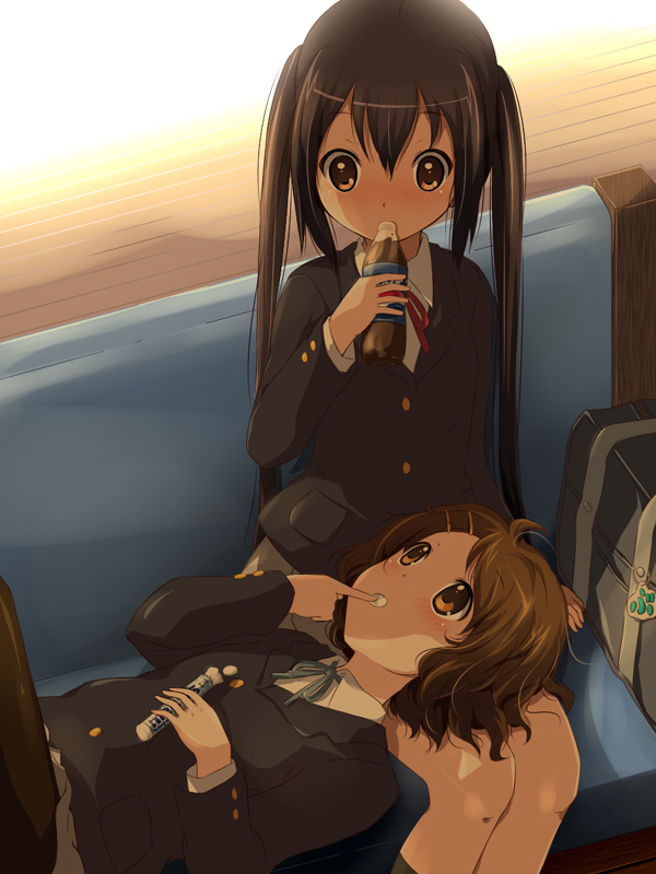 nakano azusa and hirasawa yui (k-on! and 1 more) drawn by na!_(na'mr)
