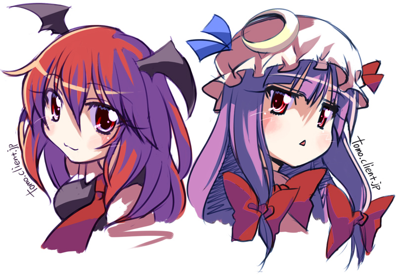 patchouli knowledge and koakuma (touhou) drawn by kitahara_tomoe_(kitahara_koubou)