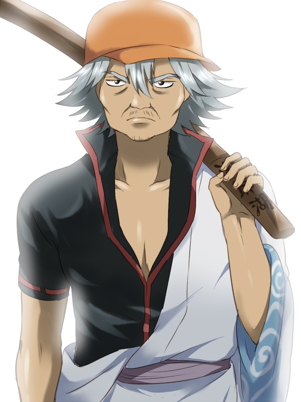 sakata gintoki and musashi (gintama) drawn by maruki_(punchiki)