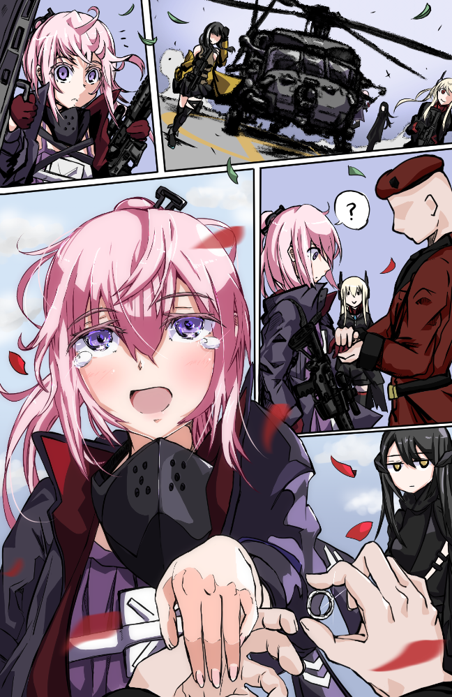commander, m4 sopmod ii, st ar-15, ro635, and dandelion (girls' frontline) drawn by jamie_leano