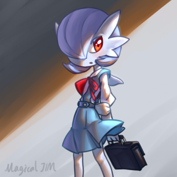 gardevoir and ayanami rei (pokemon and 1 more) drawn by magical_jim