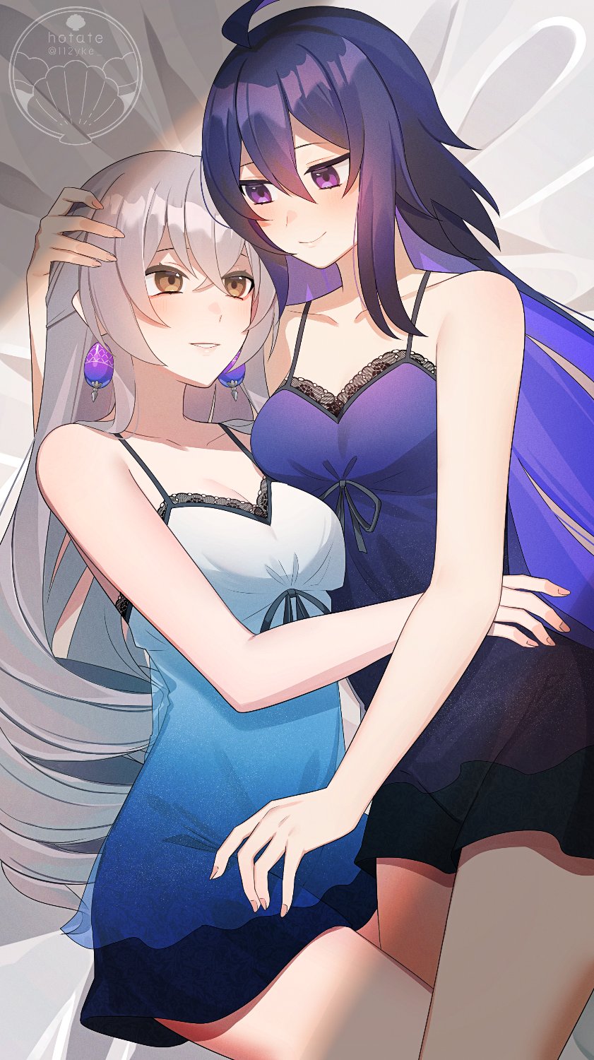 bronya rand and seele (honkai and 1 more) drawn by tebamaru