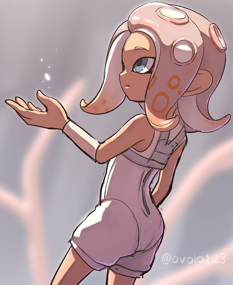 octoling player character, octoling girl, and agent 8 (splatoon and 2 more) drawn by ovolo123